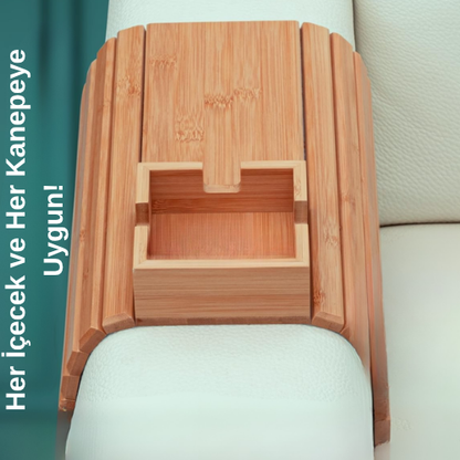 Koltriva Sofa Tray – Ahşap Koltuk Kolçağı Tepsisi